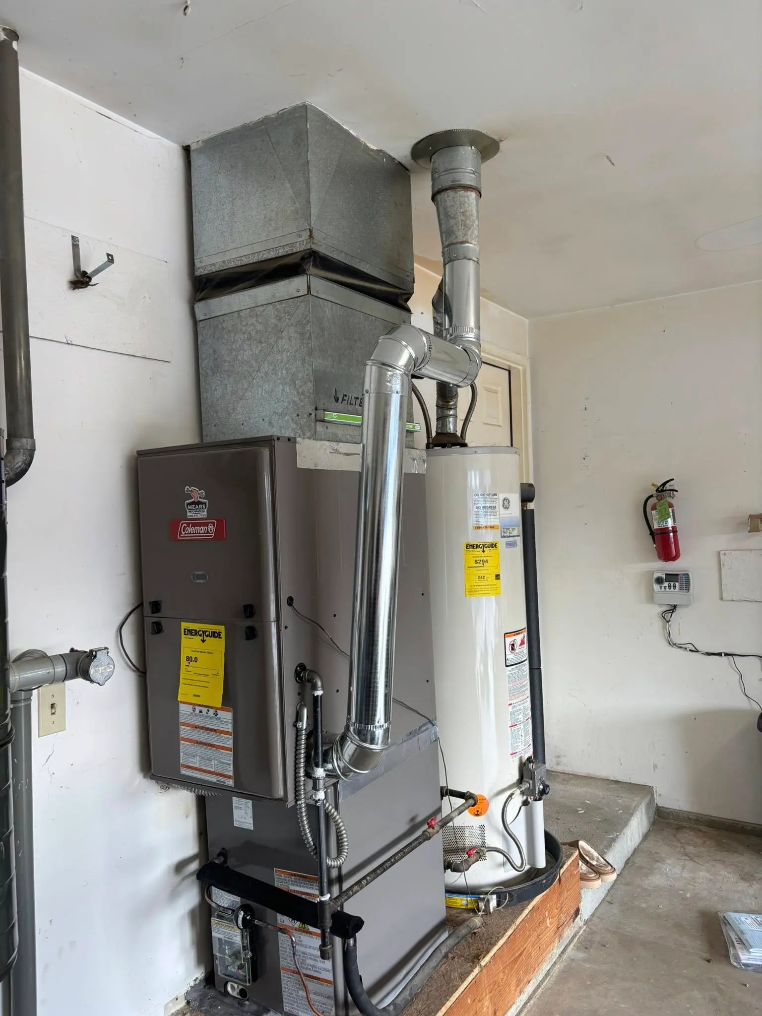 High-efficiency furnace replacement in Meridian home